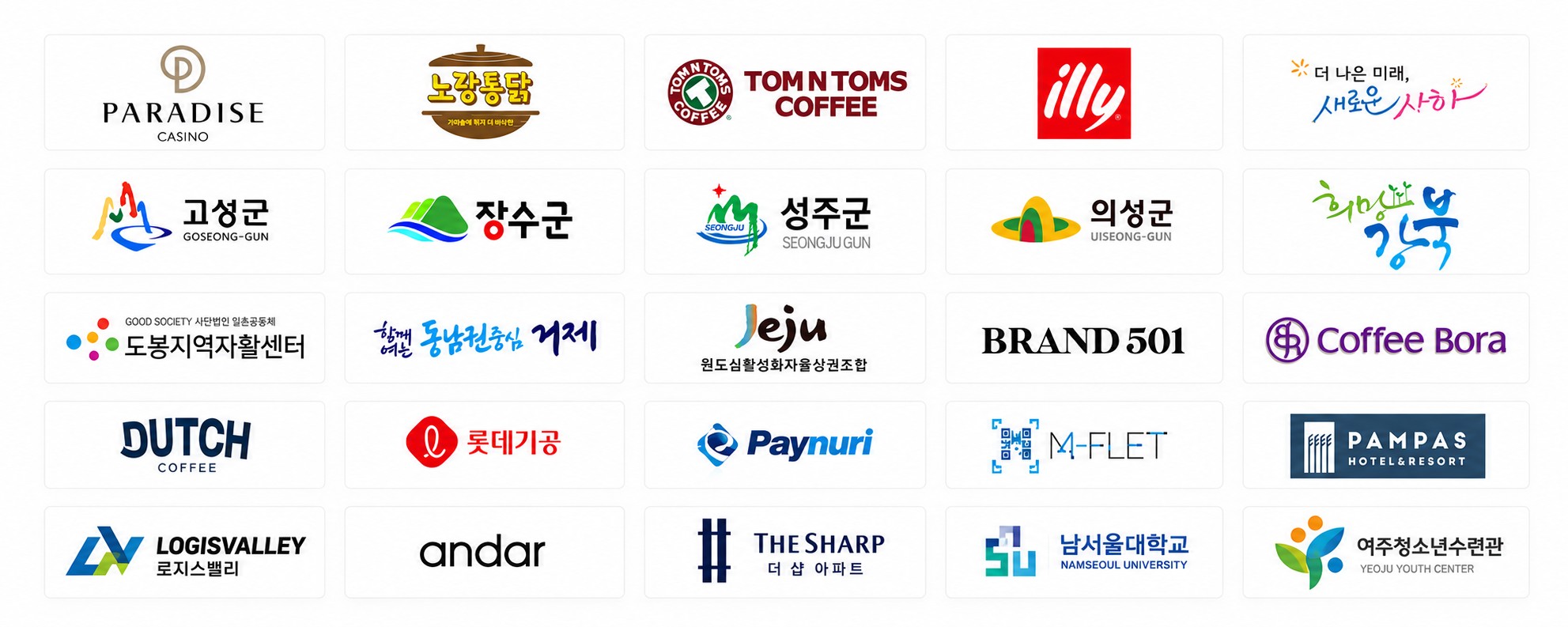 위키와이든과 함께하는 파트너사 로고